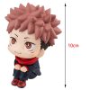 10cm Anime Jujutsu Kaisen Figure Itadori Yuji Gojo Satori Fushiguro Megumi Kugisaki Kawaii Toy Car Decoration 5 - Jujutsu Kaisen AU Store