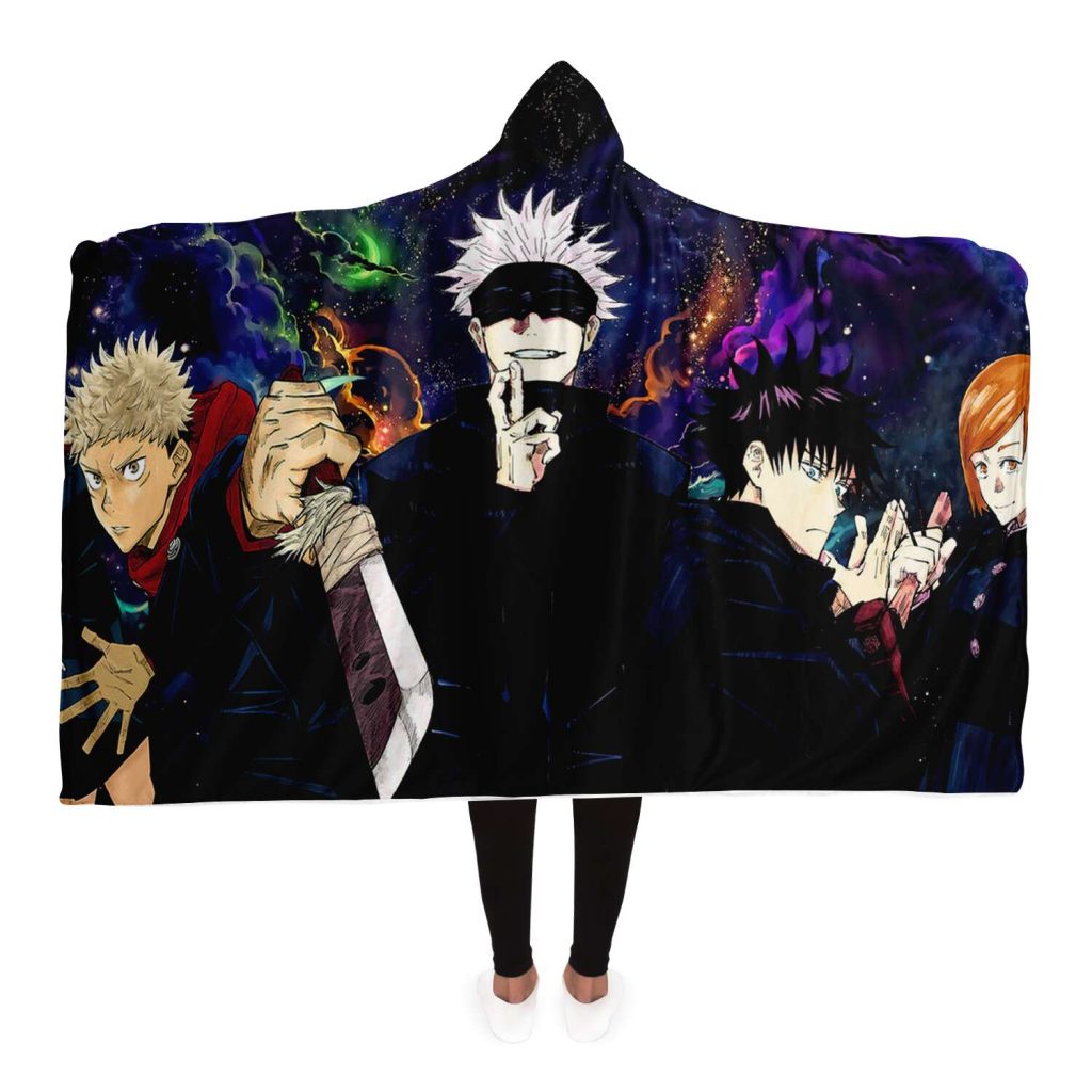 19d50d2542c9498050a1191f19cf4d21 hoodedBlanket view4 - Jujutsu Kaisen AU Store