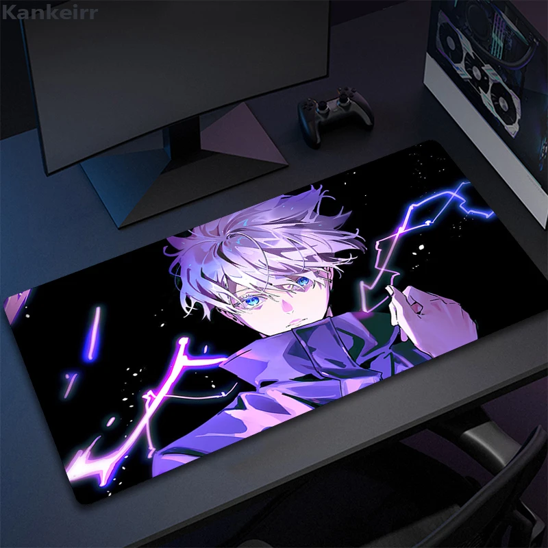 Gaming Mouse Pad Gamer Large Home Keyboard Pad Mouse Mat MousePads Anime Jujutsu Kaisen Anti slip 19 - Jujutsu Kaisen AU Store