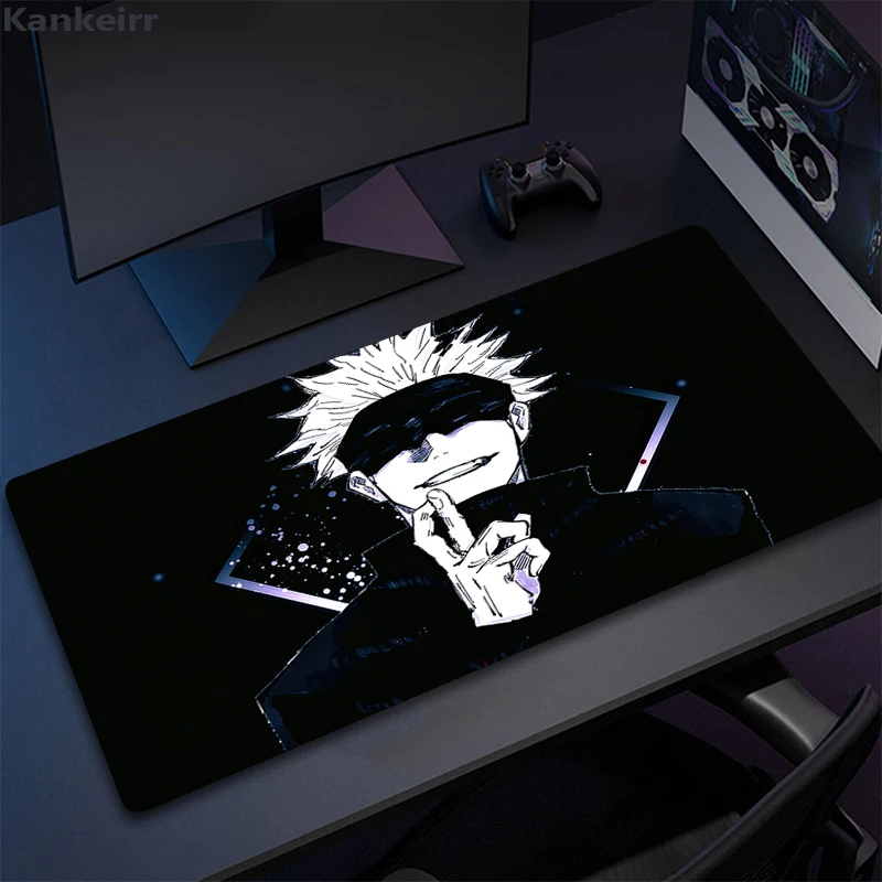 Gaming Mouse Pad Gamer Large Home Keyboard Pad Mouse Mat MousePads Anime Jujutsu Kaisen Anti slip 30 - Jujutsu Kaisen AU Store