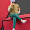 Genuine 15CM Figure Anime Jujutsu Kaisen Gojo Satoru Sunglasses Sitting Pressed Noodles Model Dolls Toy Gift 2 - Jujutsu Kaisen AU Store