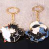 Hot Anime Jujutsu Kaisen Keychain Gojo Satoru Fushiguro Megumi Figure Enamel Pendant Keyring High Quality Props - Jujutsu Kaisen AU Store