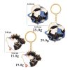 Hot Anime Jujutsu Kaisen Keychain Gojo Satoru Fushiguro Megumi Figure Enamel Pendant Keyring High Quality Props 5 - Jujutsu Kaisen AU Store