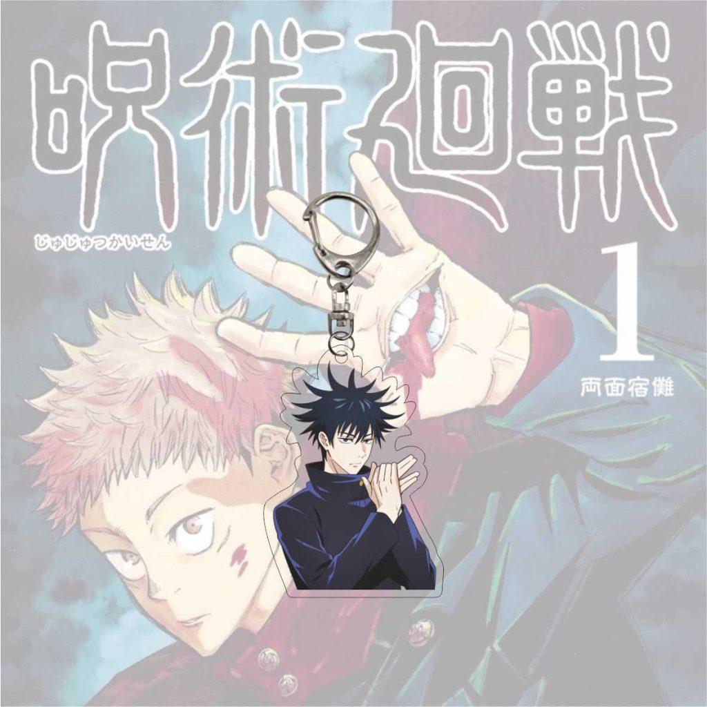 Hot Fashion Jujutsu Kaisen Yuji Itadori Keychain Fushiguro Megumi Cosplay Two sided Acrylic Keyring Anime Jewelry 2 - Jujutsu Kaisen AU Store