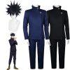 Jujutsu Kaisen Anime Fushiguro Megumi Cosplay Costume Top Pants Blue Halloween Party Uniform Set - Jujutsu Kaisen AU Store