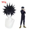 Jujutsu Kaisen Anime Fushiguro Megumi Cosplay Costume Top Pants Blue Halloween Party Uniform Set 5 - Jujutsu Kaisen AU Store