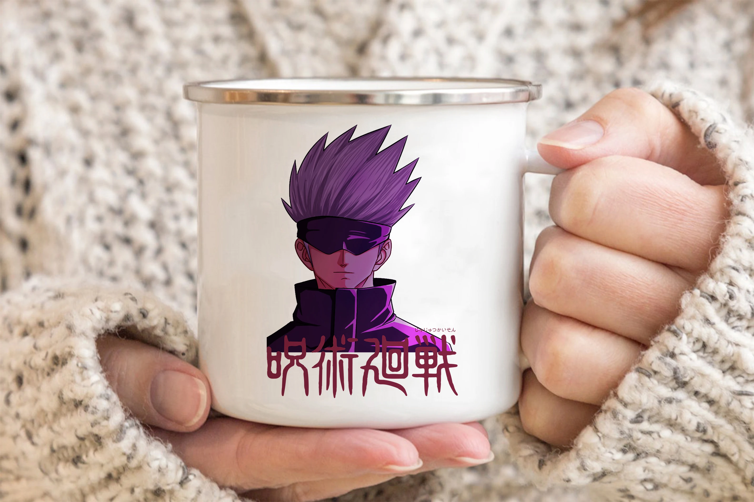 Jujutsu Kaisen Enamelled cup Coffee Mug 11oz Fun Ceramic Coffee Tea Cocoa Cup Handle Tea Drink 11 - Jujutsu Kaisen AU Store