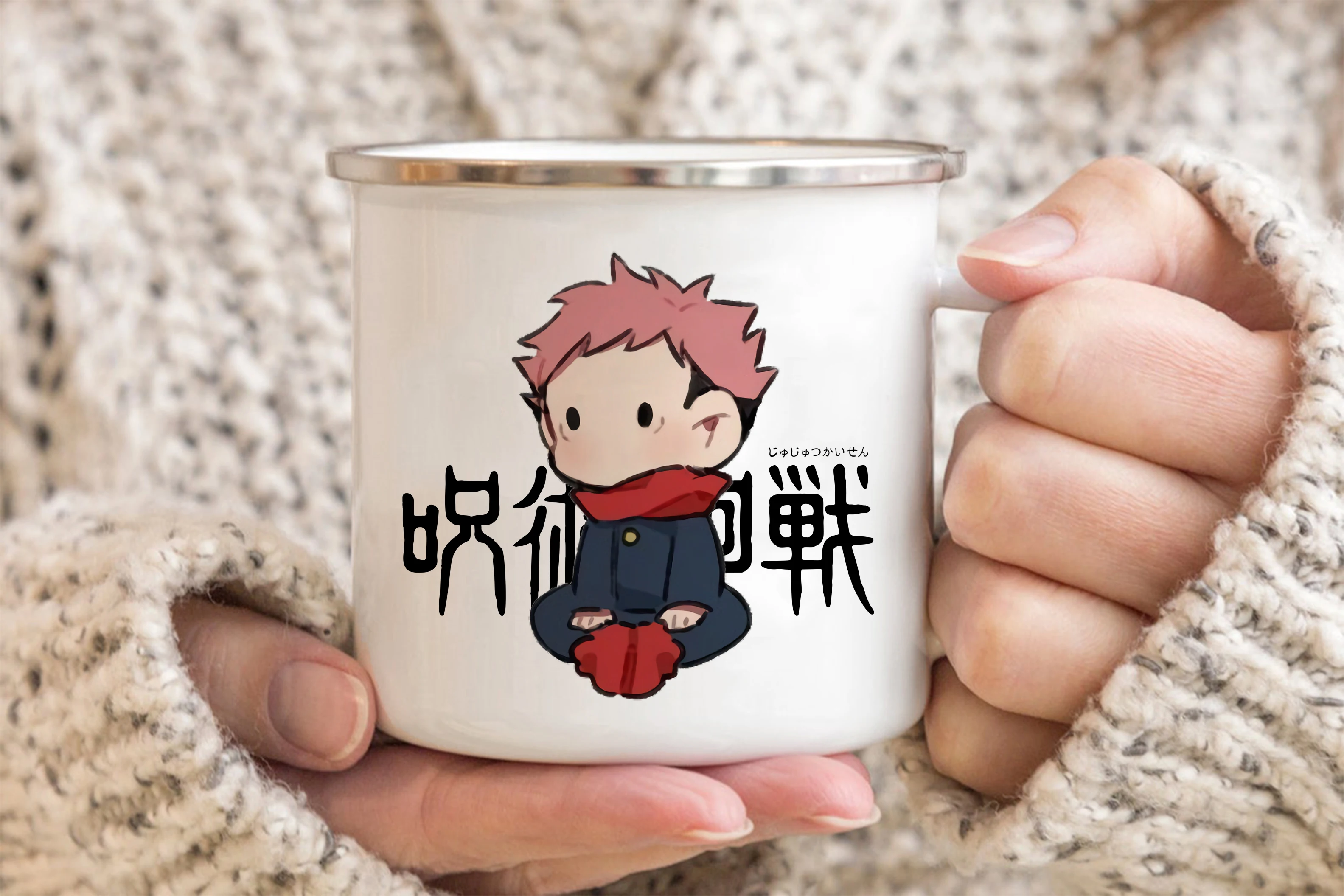 Jujutsu Kaisen Enamelled cup Coffee Mug 11oz Fun Ceramic Coffee Tea Cocoa Cup Handle Tea Drink 12 - Jujutsu Kaisen AU Store