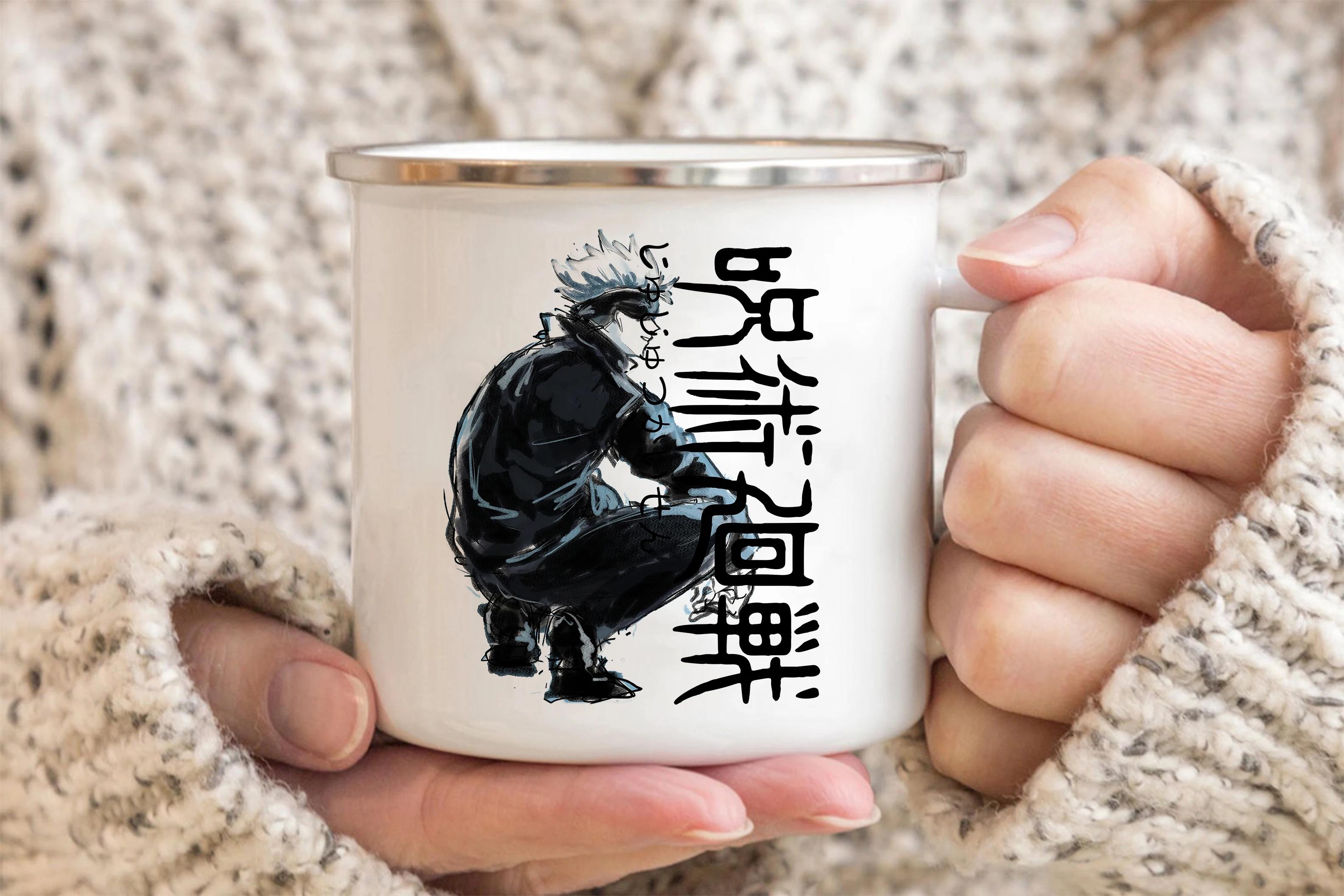 Jujutsu Kaisen Enamelled cup Coffee Mug 11oz Fun Ceramic Coffee Tea Cocoa Cup Handle Tea Drink 14 - Jujutsu Kaisen AU Store