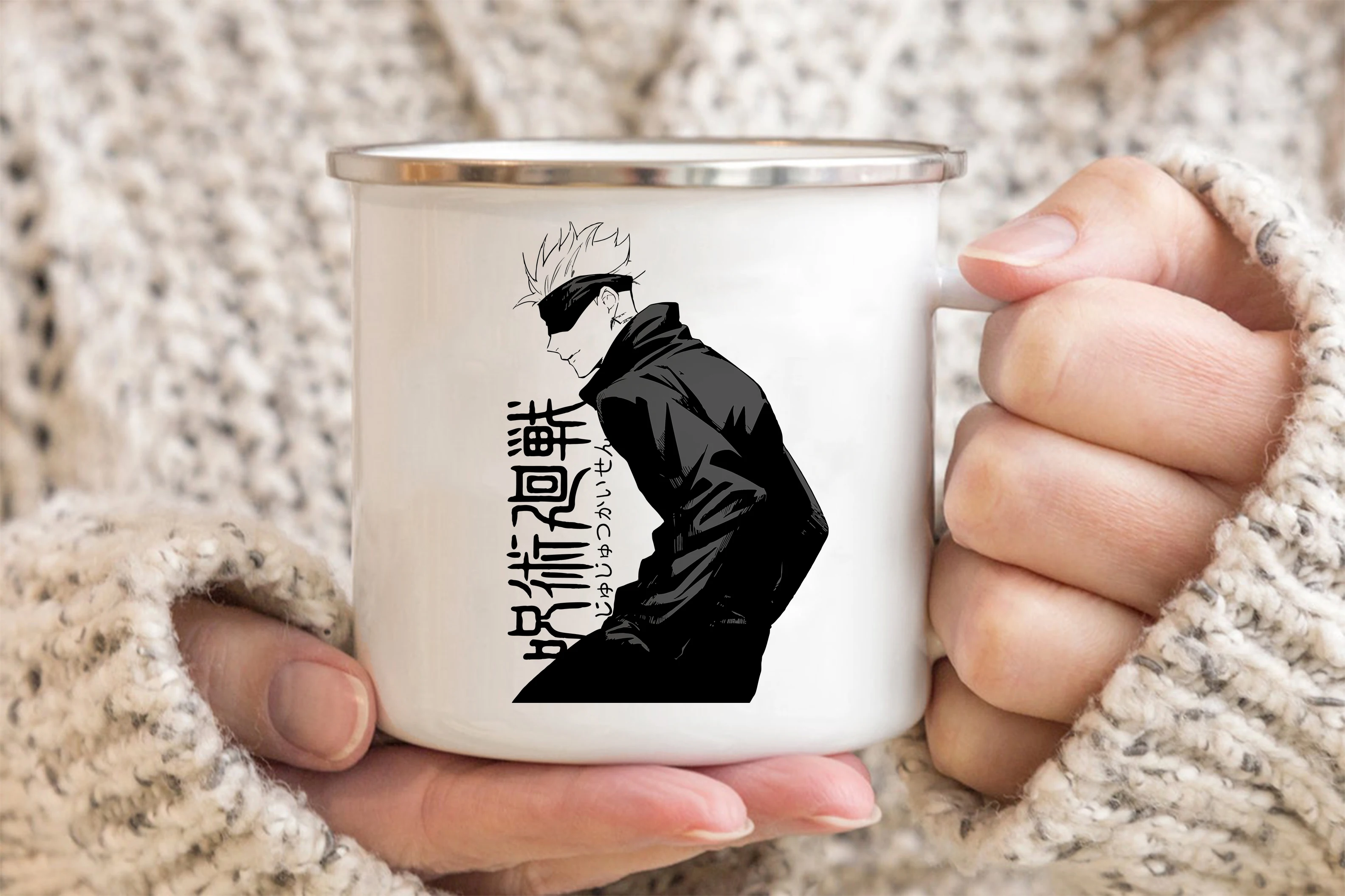 Jujutsu Kaisen Enamelled cup Coffee Mug 11oz Fun Ceramic Coffee Tea Cocoa Cup Handle Tea Drink 15 - Jujutsu Kaisen AU Store