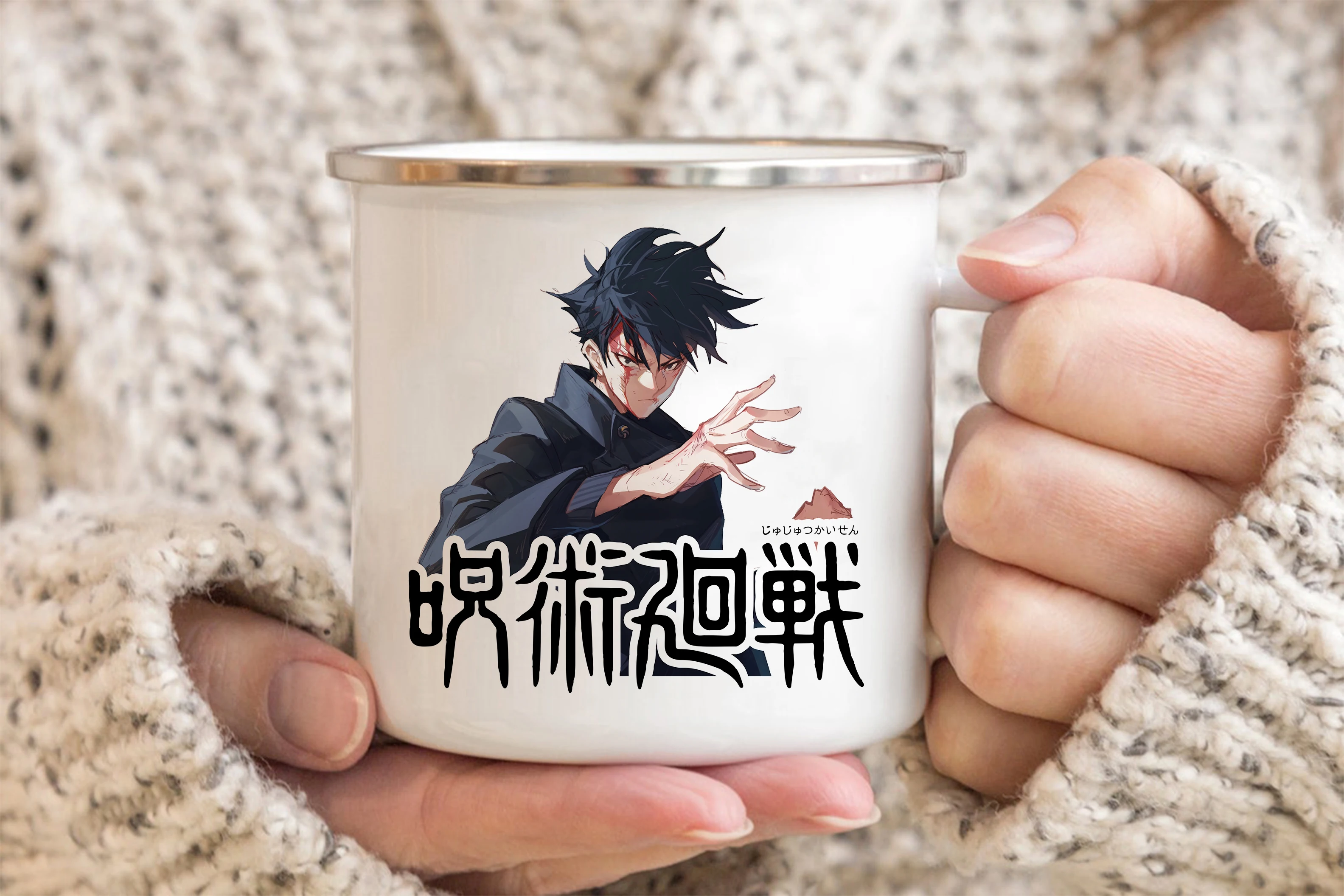 Jujutsu Kaisen Enamelled cup Coffee Mug 11oz Fun Ceramic Coffee Tea Cocoa Cup Handle Tea Drink 5 - Jujutsu Kaisen AU Store