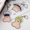 Jujutsu Kaisen Keychains Anime Cosplay Yuji Itadori Gojo Satoru Fushiguro Megumi Funny Keyrings - Jujutsu Kaisen AU Store