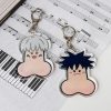 Jujutsu Kaisen Keychains Anime Cosplay Yuji Itadori Gojo Satoru Fushiguro Megumi Funny Keyrings 2 - Jujutsu Kaisen AU Store