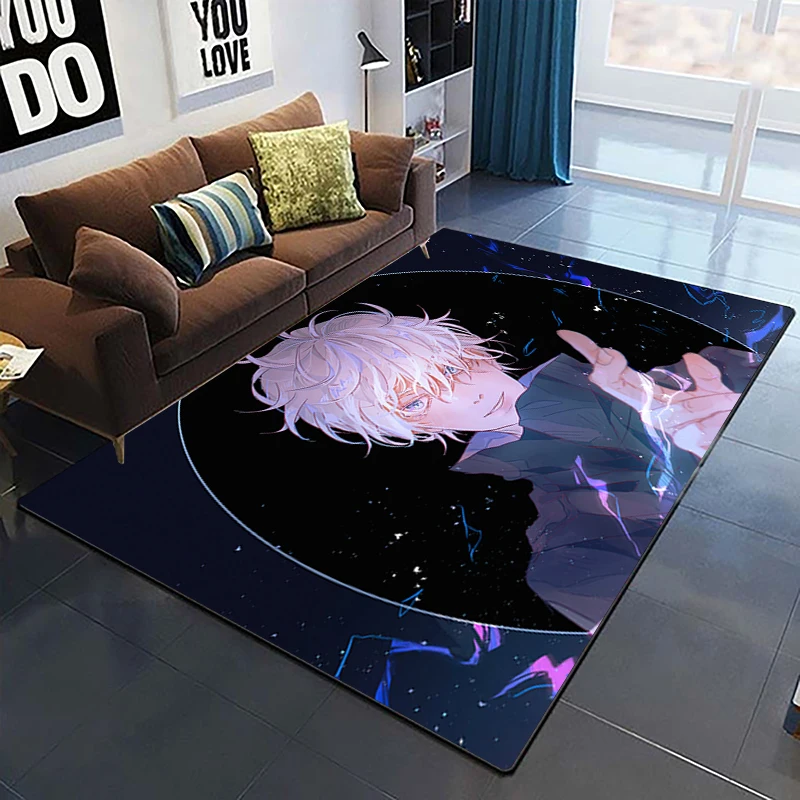 Jujutsu Kaisen anime cartoon printed area carpet Living room Bedroom floor mat Kitchen Non slip Matte 22 - Jujutsu Kaisen AU Store