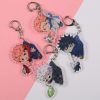 Keychain Woman Jujutsu Kaisen Key Chain Men Acrylic Pendant Keyring Unisex Elegant Key Holder Gojo Satoru 1 - Jujutsu Kaisen AU Store