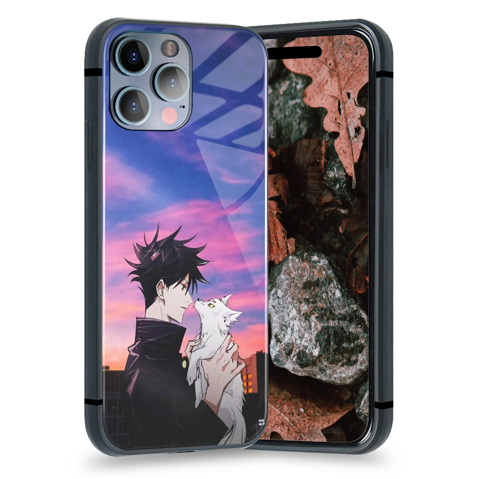 Megumi Fushiguro Jujutsu Kaisen Anime Soft Silicone Glass Phone Case for IPhone Se3 14 Plus Xr 6 - Jujutsu Kaisen AU Store