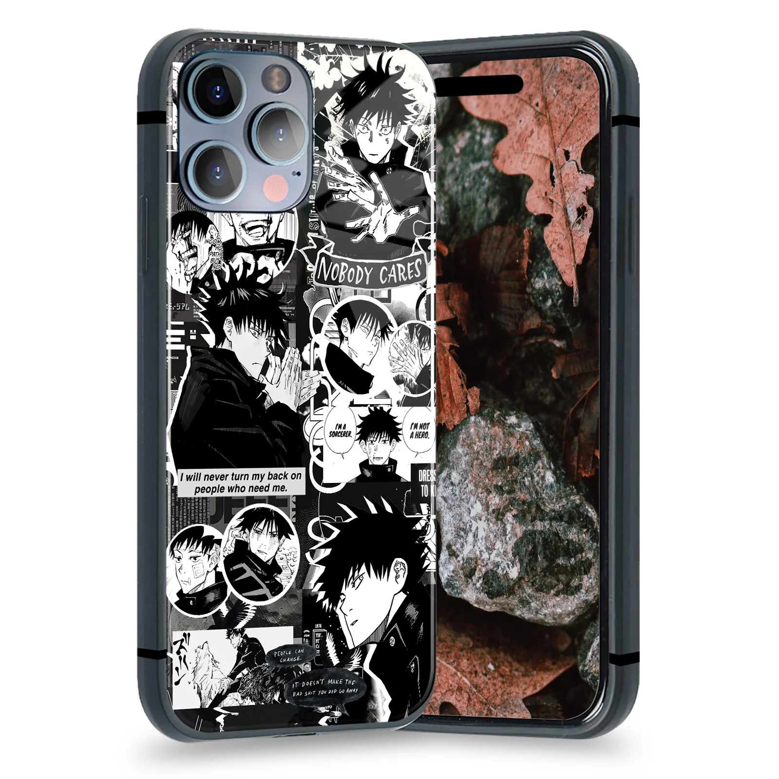 Megumi Fushiguro Jujutsu Kaisen Anime Soft Silicone Glass Phone Case for IPhone Se3 14 Plus Xr 7 - Jujutsu Kaisen AU Store