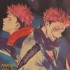 TIE LER 1PC Jujutsu Kaisen Kraft Paper Series Anime Poster Bar Cafe Decorative Painting Interior Decoration 2 - Jujutsu Kaisen AU Store