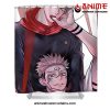 cool yuji itadori sukuna shower curtain 922 - Jujutsu Kaisen AU Store