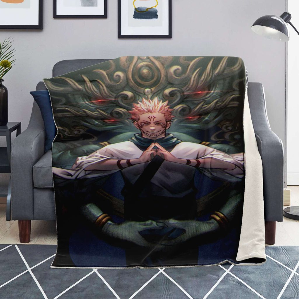 de3195d62aed6791a4da99c5ffaec463 blanket vertical lifestyle - Jujutsu Kaisen AU Store