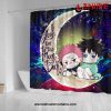 jujutsu kaisen gojo sukuna love you to the moon galaxy shower curtain 276 - Jujutsu Kaisen AU Store