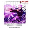 jujutsu kaisen satoru gojo shower curtain w59 x h71 white 249 - Jujutsu Kaisen AU Store