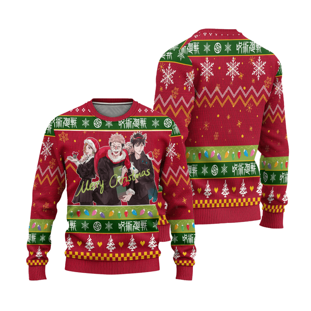 jujutsu kaisen ugly christmas sweater custom xmas gift 482495 - Jujutsu Kaisen AU Store