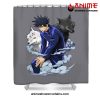 megumi retro shower curtain w59 x h71 gray 608 - Jujutsu Kaisen AU Store