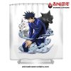 megumi retro shower curtain w59 x h71 white 136 - Jujutsu Kaisen AU Store