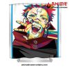 sukuna art shower curtain w59 x h71 white 932 - Jujutsu Kaisen AU Store