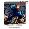 yuji itadori jujutsu kaisen shower curtain w59 x h71 gray 969 - Jujutsu Kaisen AU Store