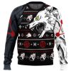 Megumi Divine Dogs JK Ugly Christmas Sweater FRONT mockup - Jujutsu Kaisen AU Store