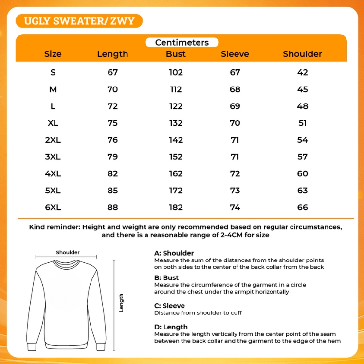 3D UGLY SWEATER - Jujutsu Kaisen AU Store